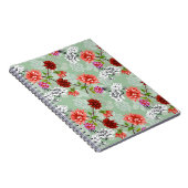 Carnet Flore de printemps vert : main tirée (Côté Droit)