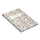 Carnet Flore délicate personnalisée (Côté Droit)