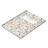 Carnet Flore délicate personnalisée (Côté gauche)