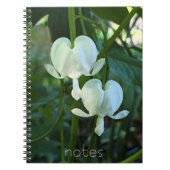 Carnet Flore du coeur blanc saignant (Devant)