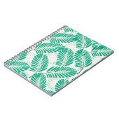 Carnet Flore feuille de palme : Vintage blanc (Côté gauche)