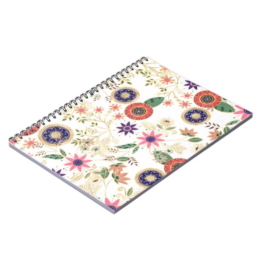 Carnet Flore folklorique branchée Flore originale Design  (Côté gauche)