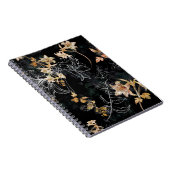Carnet Flore foncée : Aquarelle Peinture sans joint. (Côté Droit)