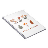 Carnet Flore minimaliste d'automne (Côté Droit)