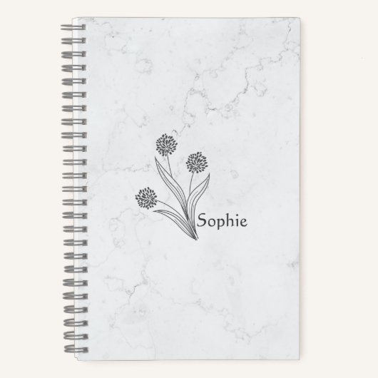 Carnet Flore personnalisable voyage 2025 (Recto)