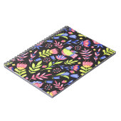 Carnet Flore printanière : Motif imperméable (Côté gauche)