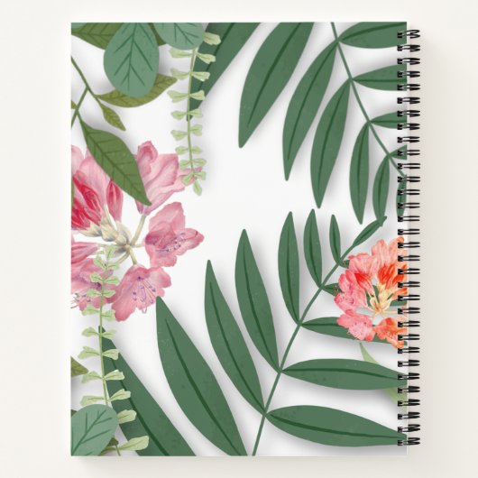Carnet Flore tropicale (Dos)