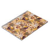 Carnet Flore tropicale avec tigre (Côté gauche)