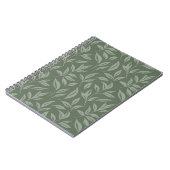 Carnet Flore vert Sage (Côté gauche)
