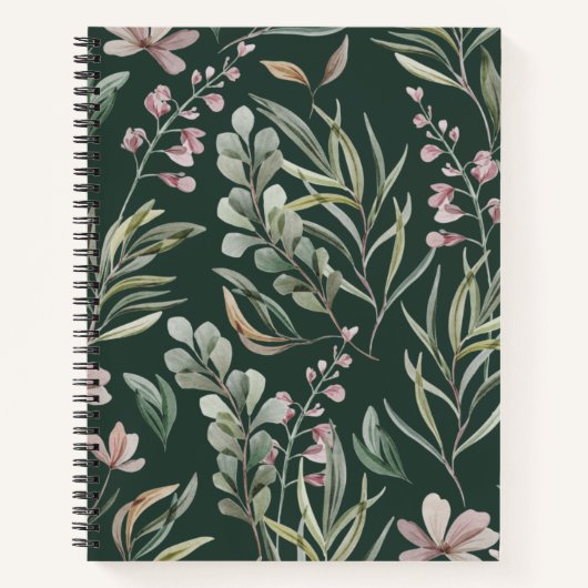 Carnet Flore verte (Devant)