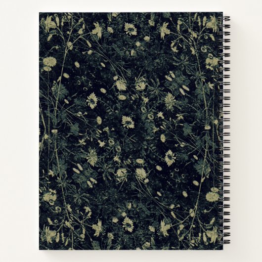 Carnet Flore verte jolie (Dos)