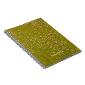 Carnet Flore verte multicolore personnalisée (Côté Droit)