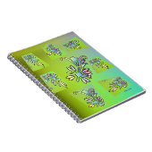 CARNET FLORE VERTE PURPLE (Côté Droit)