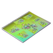 CARNET FLORE VERTE PURPLE (Côté gauche)