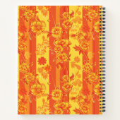 Carnet Florence Jaune et Orange Floral Deluxe (Dos)
