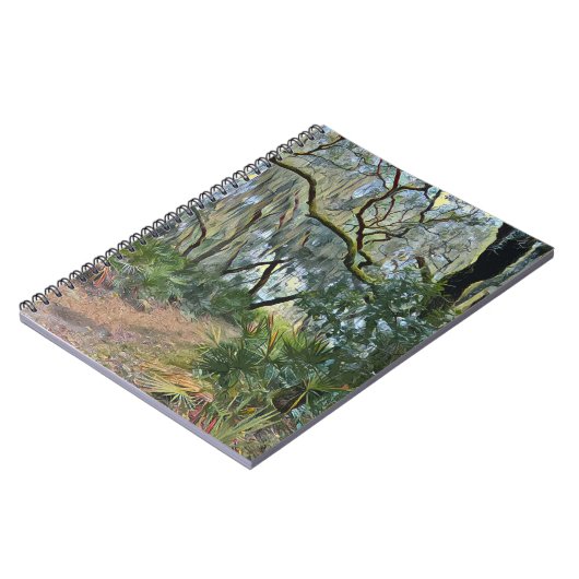 Carnet Floride dentelle espagnole mousse impressionniste  (Côté gauche)