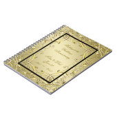 Carnet Florish Gold Black 50e anniversaire Mariage (Côté gauche)