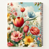 Carnet florissant des fleurs de printemps (Dos)