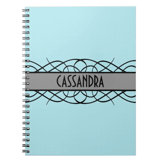 Carnet Flourish Gray Deco (Devant)