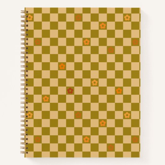 Carnet Flowe Checkered Pattern - No. 02 (Devant)