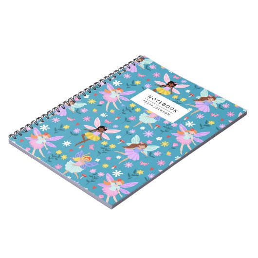 Carnet Flower Meadow Fairy Pattern (Côté gauche)