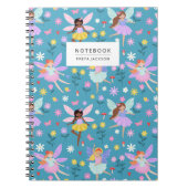 Carnet Flower Meadow Fairy Pattern (Devant)