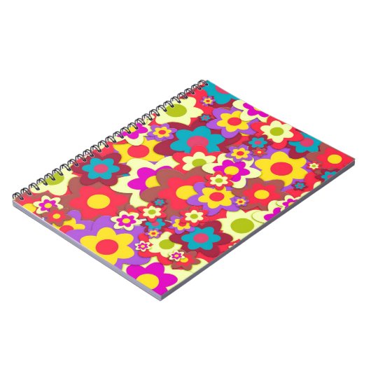 Carnet Flower Power 60s hippy (Côté gauche)