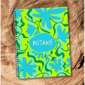 Carnet Flowing Vines Custom Text School Notebook