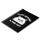 Carnet Fluff Around Funny Sarcastic Cat Lady Quote Humor (Côté gauche)