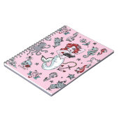 Carnet Fluff Molly Mermaid Notebook rose (Côté gauche)