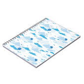 Carnet Fluffy Cloud Sunny White Sky Motif (Côté gauche)