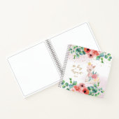 Carnet Fluffy Llama Illustration Flowers Girl Daily Diary (Intérieur)