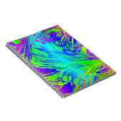 Carnet Fluide Arc-en-ciel Abstraits de peinture (Côté Droit)