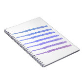 Carnet Fluide Musique rose violet bleu (Côté Droit)