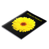 Carnet Fluorescent Jaune Marigold personnalisable (Côté gauche)