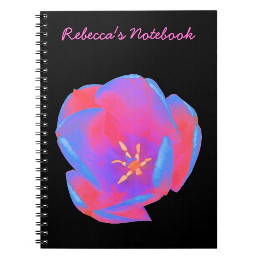 Carnet Fluorescent Tulip personnalisable (Devant)