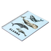 Carnet Flurage de baleines (Côté gauche)