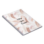 Carnet Flush Rose Abstrait Streaks (Côté Droit)