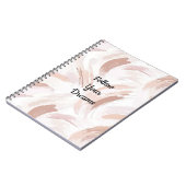 Carnet Flush Rose Abstrait Streaks (Côté gauche)