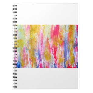 Carnet Flux Abstraits de peintures au mur. Texte moderne