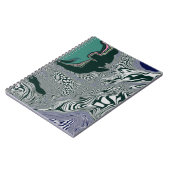 Carnet "Flux de marbre émeraude" (Côté gauche)