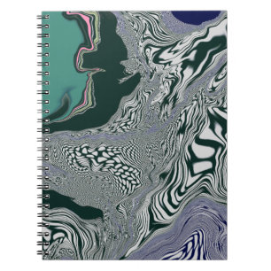 Carnet "Flux de marbre émeraude"