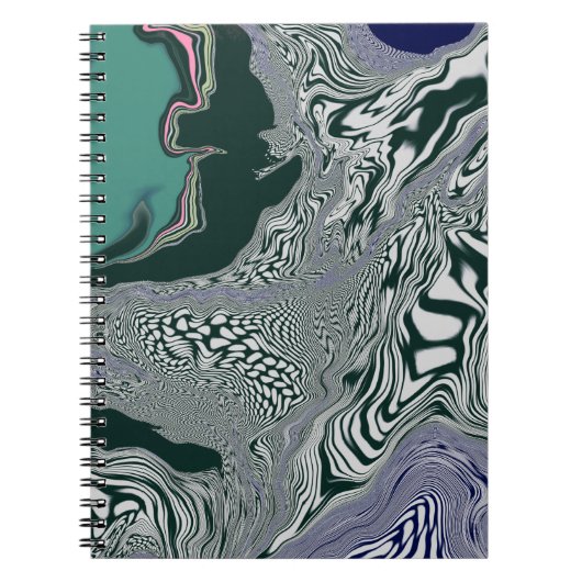 Carnet "Flux de marbre émeraude" (Devant)
