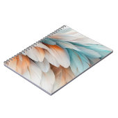 Carnet Flux de plume abstrait – Élégance douce (Côté gauche)