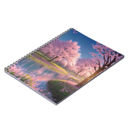 Carnet Flux de ruisseaux dans le parc Sakura-Adorned (Côté gauche)