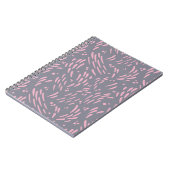 Carnet Flux en gris et rose (Côté gauche)