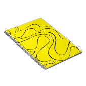 Carnet Flux et reflux 2 en noir et jaune (Côté Droit)