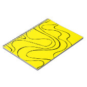 Carnet Flux et reflux 2 en noir et jaune (Côté gauche)