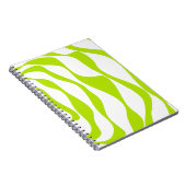 Carnet Flux et Reflux 4 en vert citron et blanc (Côté Droit)