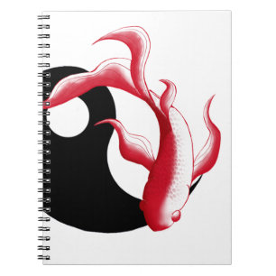 Carnet Flux martial abstrait YinYang Autocollant d'arts m